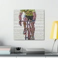 thumbnail image 3 of Biking by Pointillism - Canvas, 3 of 10