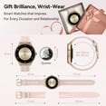 thumbnail image 2 of Smart Watches for Women (2 Bands), 1.27" Stylish Fitness Watch for Android iPhone with Bluetooth Calls (Make/Answer), AI Voice Command, Heart Rate/SpO2/Sl, 2 of 8