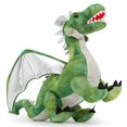 thumbnail image 2 of Set de peluche Karister Green Dragon con 4 bebés y 2 huevos para niños, 2 of 9