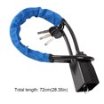 thumbnail image 4 of Cerradura Giratoria para Volante Coche Hebillas Seguridad Antirrobo () Azul, 4 of 4