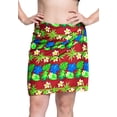 thumbnail image 4 of HAPPY BAY Women's Beachwear Summer Bikini Wraps Beach Wrap Swimwear Coverups Sarong Cover up Skirt Bathing suit Pareo for Women One Size Sangria, Tropical Floral, 4 of 5