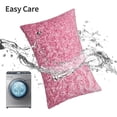thumbnail image 5 of KLL Pink Glitter Pillow Covers Envelope Closure,Super Soft and Cozy Fuzzy Fleece Pillow Case Cover 20"x30", 5 of 5