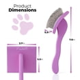thumbnail image 2 of Slicker Brush for Dogs - Detangling Dog Brushes for Grooming with Soft Bristles & long Pins - Professional Dog Grooming Brush to Removes Tangles & Dirt (large), 2 of 8