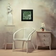 thumbnail image 4 of Lula Bijoux and Company 12x12 Black Modern Framed Museum Art Print Titled - Green Flower Spray, 4 of 5