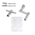 thumbnail image 4 of Soidarity Snare Drum Mute Pads Set Transparente Sticky T Shape Spanner Absorbente de golpes Instrumento de control de tono Suministro Principiantes Niños Accesorios para instrumentos musicales Soidarity OD026248-00, 4 of 6