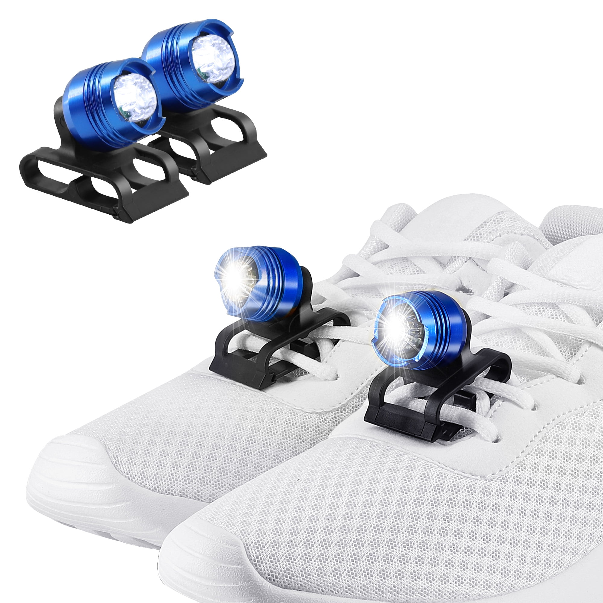 Shoe Lights,2 Pack Aluminium Shoe Lights Headlights for Sports Shoes