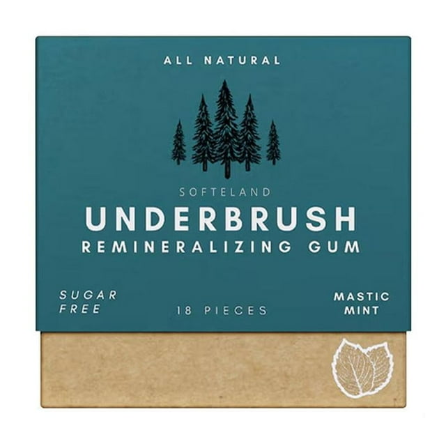 1PACK Underbrush Remineralizing Chewing GumWith Nano(Hydroxyapatite Teeth Protec HOT