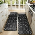thumbnail image 4 of Kitchen Rugs Sets Of 2,Black Gothic Astrology Symbol Pattern Anti Fatigue Kitchen Mat Rugs Non Slip Washable,Decorative Kitchen Floor Mats for Kitchen,Sink,Laundry,17"x47"+17"x47", 4 of 5