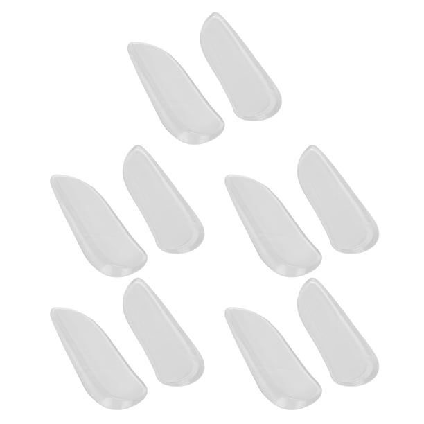 Copas protectoras de gel para el talón, juego de 5 pares de plantillas para aliviar el dolor de zapatos, copas para el talón, valor excepcional