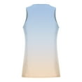 thumbnail image 3 of ZCFZJW Men's Ombre Workout Tank Tops Casual Tie Dye Gradient Print Summer Sleeveless Gym Shirts Bodybuilding Fitness Muscle Tee Shirts Multicolor#03 XXL, 3 of 4