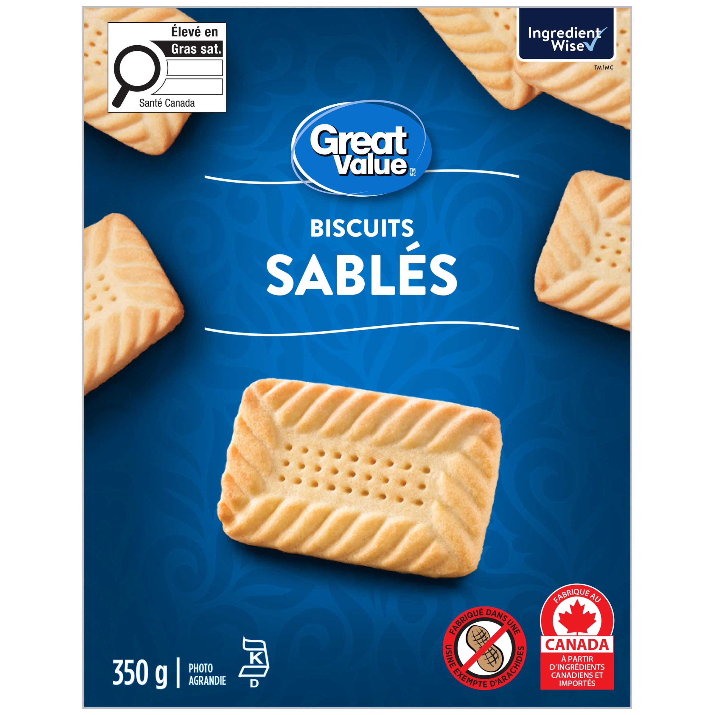 Great Value Shortcake Cookies, 350 g