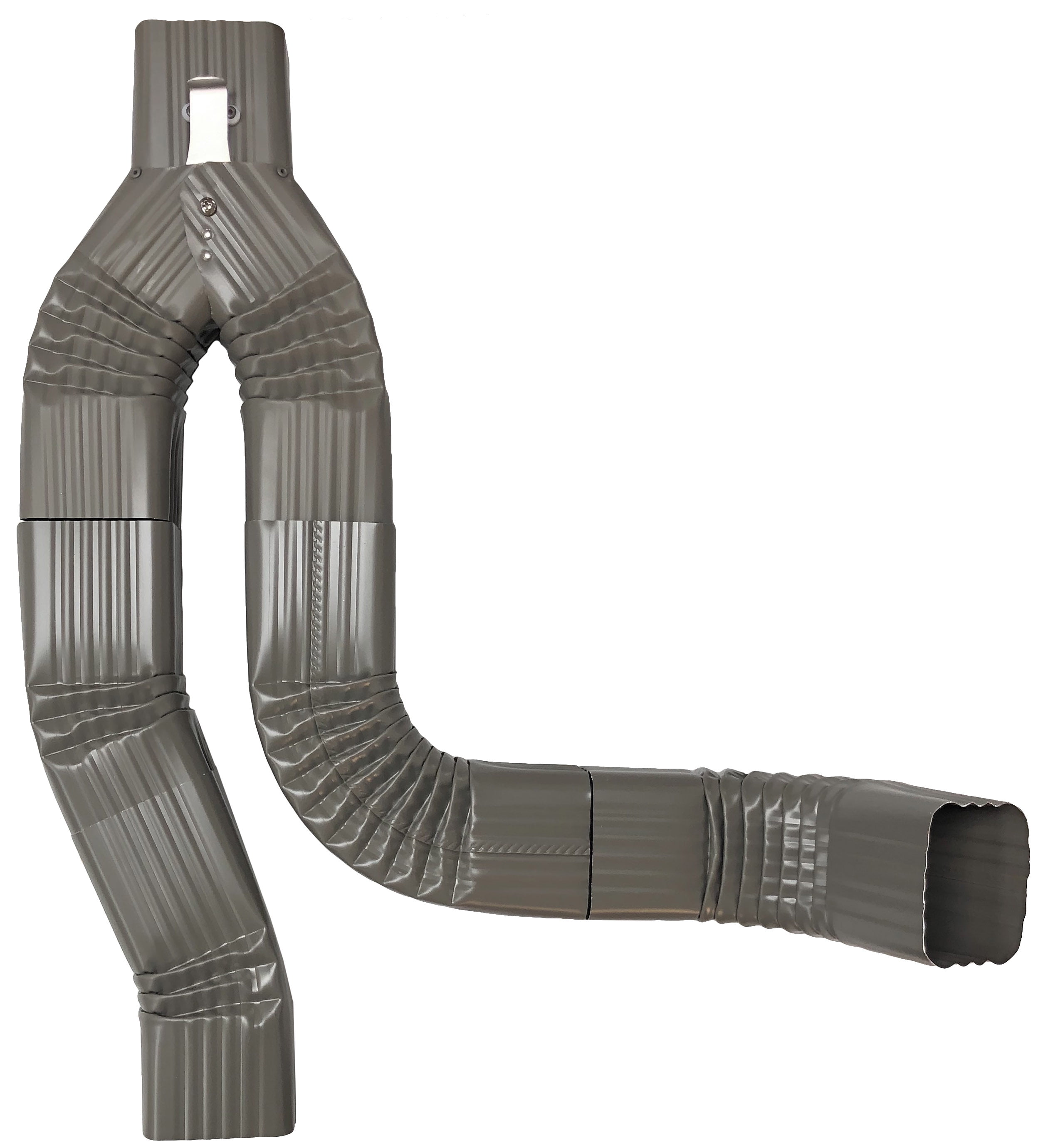 Offset Downspout Diverter for Rain Barrels (3X4, BRONZE)