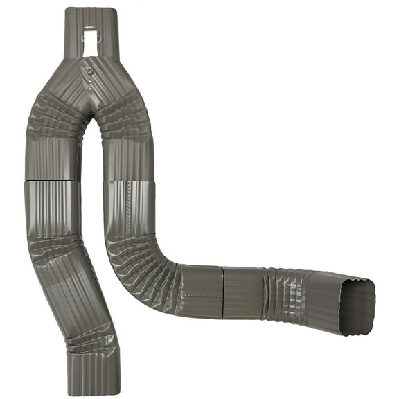 Offset Downspout Diverter for Rain Barrels (2X3, BRONZE)