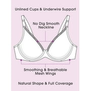 Fit for Me by Fruit of the Loom Womens Unlined Underwire Bra, Style FT967, Sizes 38D to 42H