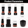 thumbnail image 2 of Dust Collection Hose Adapter Kit(7pcs) for Most Woodworking Power Tools,,and Shop Vacuums, for Dust Collection, 2 of 8