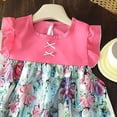 thumbnail image 4 of KPOPLK Toddler Baby Girl Dresses Sleeveless Little Kid Solid Summer Beach Sundress Party Hawaii Outfits(5-6 Years,Hot Pink), 4 of 4