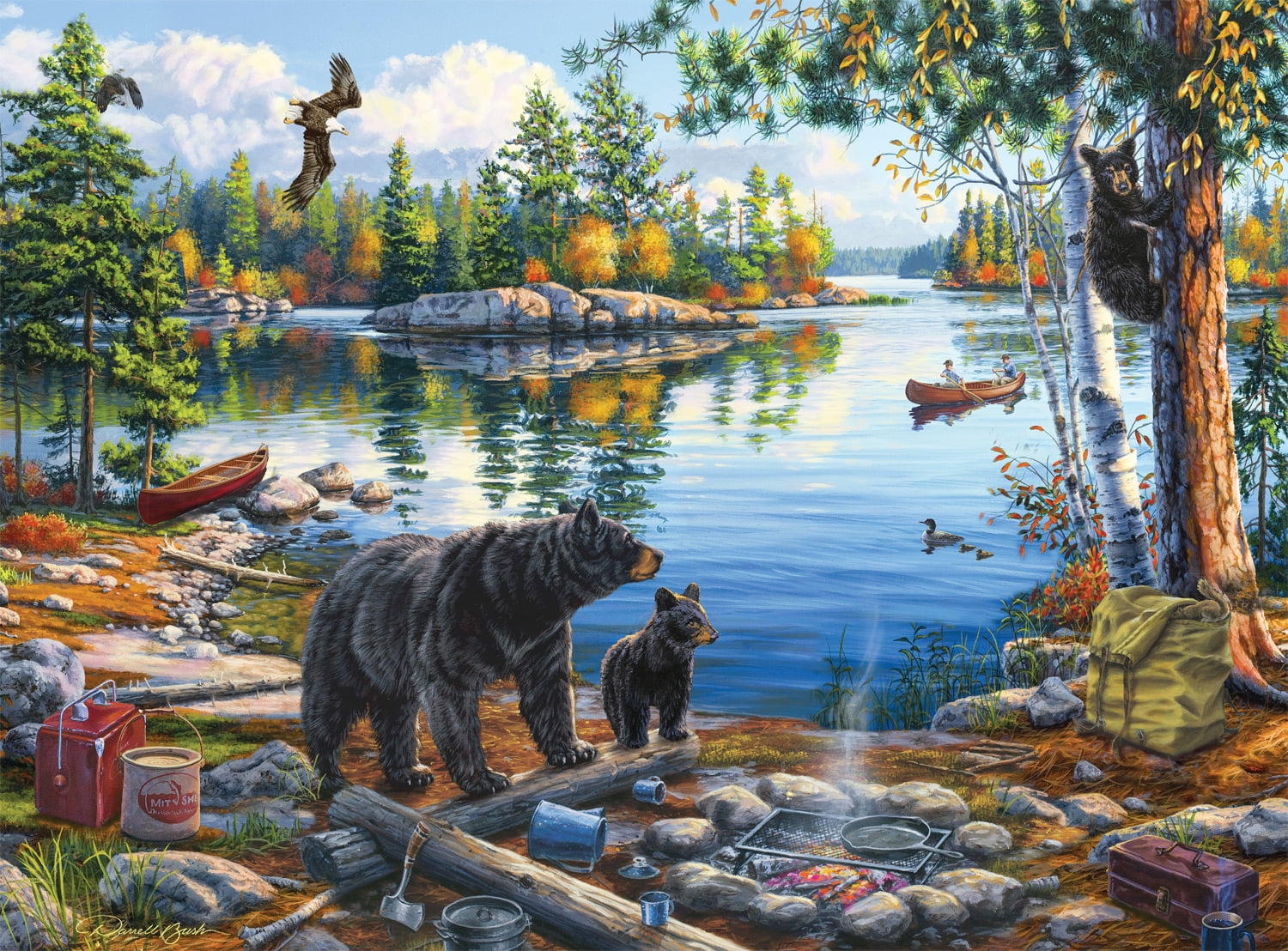 Buffalo Games 1000-Piece Darrell Bush Blue Sky Reflection Jigsaw Puzzle