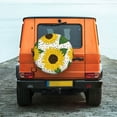 thumbnail image 6 of Naloa Sunflowers PVC Leather Spare Tire Wheel Cover for Car Truck SUV Camper Trailer Universal Fit many size16 inch, 6 of 6