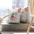 thumbnail image 6 of LALILO Throw Pillow Covers Floral Three Rose Retro Accent Art Cushion Cover 18" x 18", 2 Pack, 6 of 6