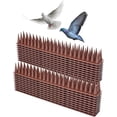 thumbnail image 2 of Púa Antipalomas 4,3 m, Púa Antipalomas para Balcón, Púa Antipalomas en Plástico ABS de Alta Resistencia, Antipalomas, Cuervos, Gatos, etc. (10 PCS) Marrón, 2 of 5