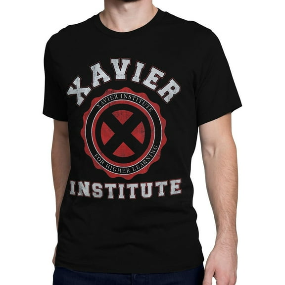 X-Men Xavier Institute Black T-Shirt-Small
