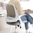 thumbnail image 4 of CELTOSS Ergonomic Office Chair, Mid Back Mesh Computer Desk Chair, Flip-Up Arms, Adjustable Lumbar Support for Home Office, Gray, 4 of 10