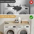 thumbnail image 5 of Washer Dryer Countertop, Laundry Countertop over Wooden Washer and Dryer for the Top with Non-Slip Pads, Laundry Hamper Counter Storage Organization 54"W x 27.5"D (Oak), 5 of 8