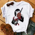 thumbnail image 3 of Nuevas camisetas de moda para mujer, camiseta con estampado de princesa Punk, ropa de manga corta, camiseta Kawaii de Disney, camisetas para mujer, ropa de calle, 3 of 5