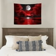 thumbnail image 4 of RKSupls Artistic Red Night Trees and Moon Tapestry,Home Tapestry Suitable for Hanging for Decorative Wall Hanging, Decorative Bedroom, Living Room Decoration - 40x30in, 4 of 6