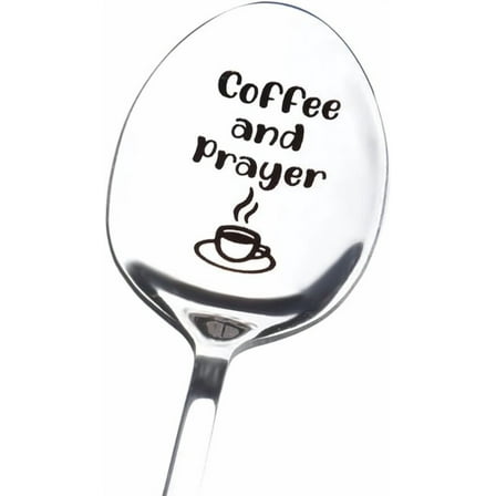 Christian Gifts for Coffee Lover Prayer Birthday Christmas Gifts for Mom Dad Serenity Prayer Coffee And Prayer Spoon for Women Men Religious Gift for Husband Wife Daughter Son Christian