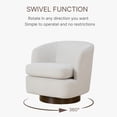 thumbnail image 3 of CHITA Swivel Accent Chair Armchair for Living Room,Cream, 3 of 4