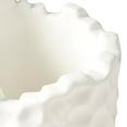 thumbnail image 5 of CosmoLiving by Cosmopolitan  White Porcelain Ceramic Decorative Vase with Hammered Design, 5 of 5