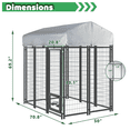 thumbnail image 2 of BOSSIN 6x4x6 FT Heavy Duty Large Dog Kennel Playpen Outdoor with Secure Lock, 2 of 7