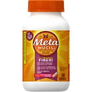 Metamucil 100% Natural Psyllium Fiber Capsules, 160 CT (Pack of 3)