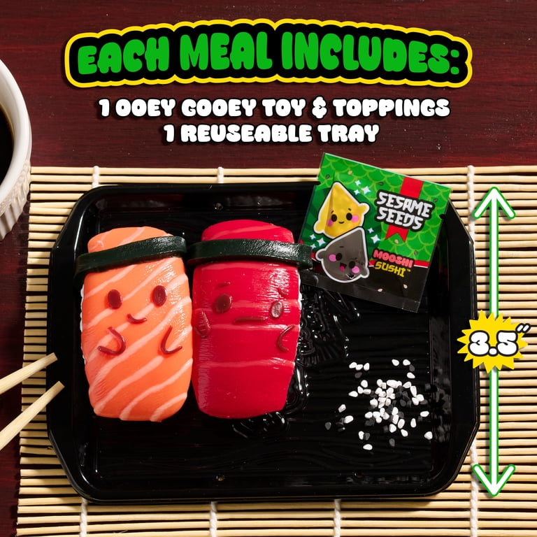 Stretchy Sushi Squishy Toy Duo with Pretend Toppings photo 6