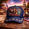 thumbnail image 4 of 250th Anniversary Baseball Cap American 1776-2026, Patriotic Flag and Cross Print Hat, Vintage Dad Cap for Men Women, 4 of 7