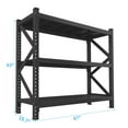 thumbnail image 2 of LiviNest Heavy Duty Garage Storage Rack: 8500lb Capacity 3-Tier Industrial Shelving Unit - 67" W Adjustable Steel Shelves for Tools & Equipment - Garage Workshop Basement Organization, 2 of 6