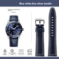 thumbnail image 3 of Correa de reloj para hombre Longines Pioneer Speed Equestrian L3.812.4 L3.82.4 de piel de vaca de negocios, resistente al agua, 21 mm y 22 mm, 3 of 5