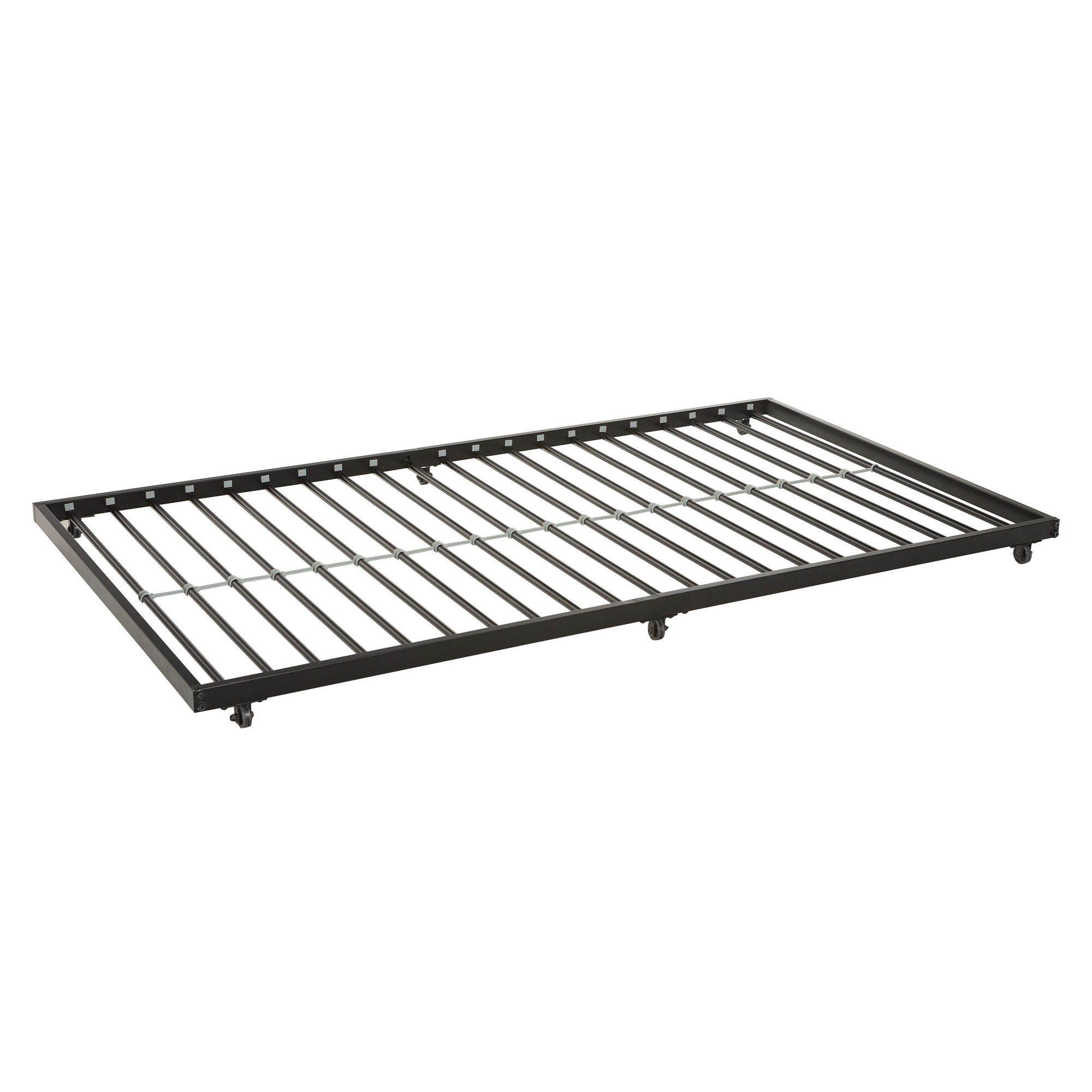 Walker Edison Twin Roll-Out Metal Trundle Bed Frame - Black - image 5 of 9