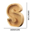 thumbnail image 1 of Hucha de madera con frontal de cristal | Hucha infantil | Alcancía transparente | Decoración para el hogar y herramienta de educación financiera | Decoración para escritorio o estantería, 1 of 1