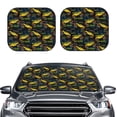 thumbnail image 6 of Lsque Monster Truck1 2 PCS Windshield Sun Shade | CarFoldable Window Covers | Car Accessories Reflect UV for Universal Cars SUV Truck | Medium, 6 of 7