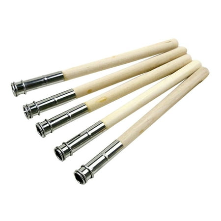 

5pcs Wood Single-head Pencil Extender Drawing Art Drawing Pen Extender for Students Officer Teachers