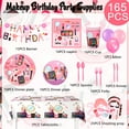 thumbnail image 6 of Makeup Birthday Party Supplies,165pcs Spa Party Decorations Set-Makeup Theme Party Decoration Plates Cups Napkin Banner Balloon Photo Booth Props etc Makeup Birthday Party Decorations for Girls Women, 6 of 7