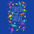 thumbnail image 2 of Men's Lost Gods Halloween Candy Explosion  Graphic Tee Royal Blue 2X Large, 2 of 4