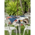 thumbnail image 3 of Outdoor Tablecloth with Umbrella Hole for Patio/Picnic/Party/Camping, Spring Mushrooms Waterproof Table Cloth Round Cover Washable, Farmhouse Pastoral Botanical Watercolor (Dia 60"), 3 of 8