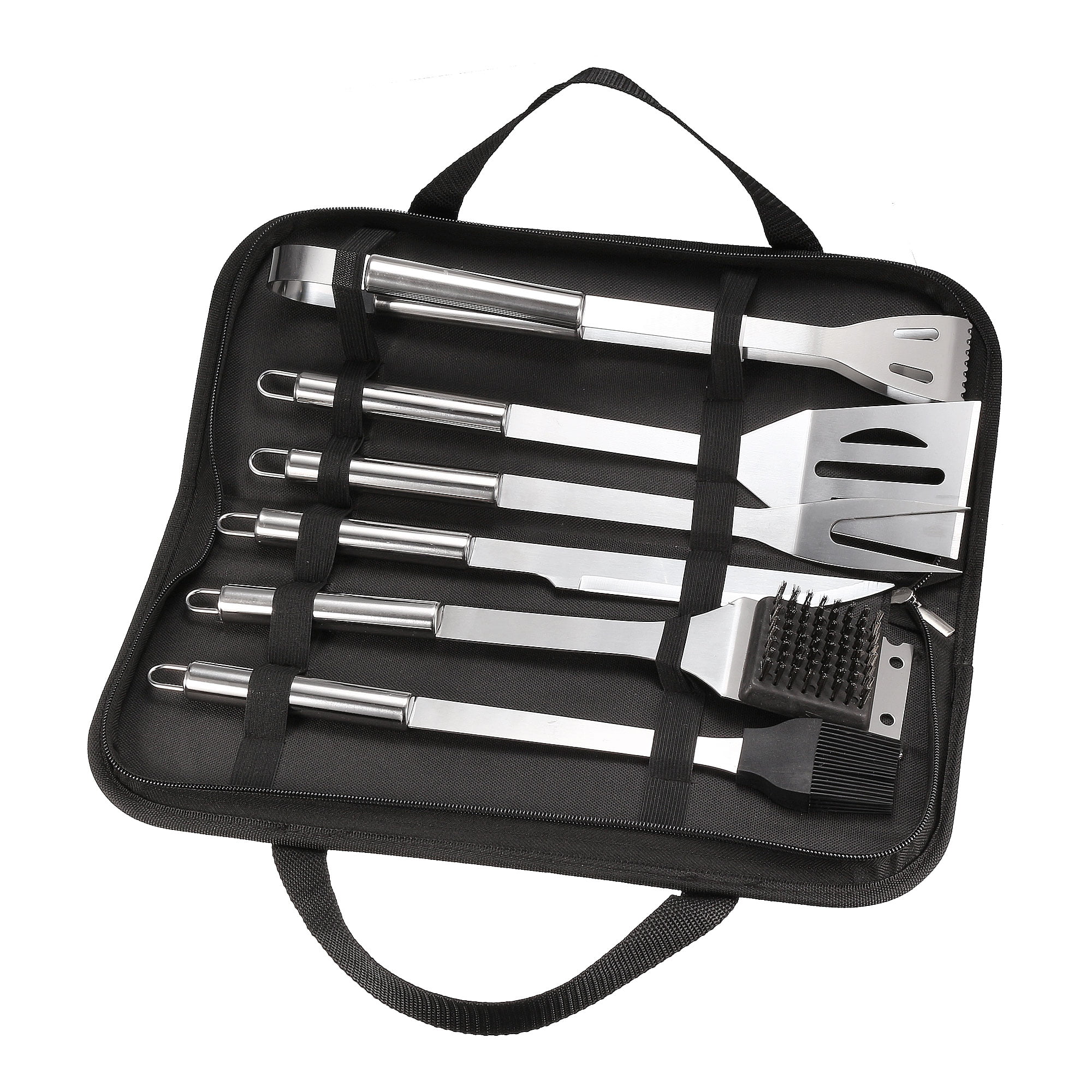 Uxcell BBQ Grill Tool Set- 6 in 1 Stainless Steel Grilling Accessories ...