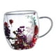 thumbnail image 5 of Taza de café de cristal navideña, taza de café expreso de 250ml, taza de té de vidrio aislado, taza reutilizable de la mañana, Taza de leche, taza de A, 5 of 9