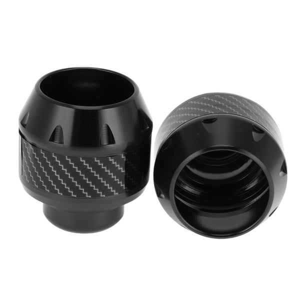 Deslizadores de Marco de Motocicleta Unique Bargains Protección contra Caídas Rueda Protector de Choque Scooter Moped Aleación de Aluminio Negro 2 Pcs