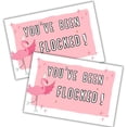 thumbnail image 2 of Youve Been Flocked Pink Flamingo Yard Sign  12 x 18 with H Frame Included Game or Bulk Yard Ornaments Cute Design White, 2 of 5
