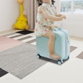 thumbnail image 2 of Aiqidi 18" Kids Ride-On Suitcase Portable Rolling Children's Travel Carry Trolley Luggage Case with Universal Wheels and Password Lock for Aged 3-6 Years (Sky Blue), 2 of 16